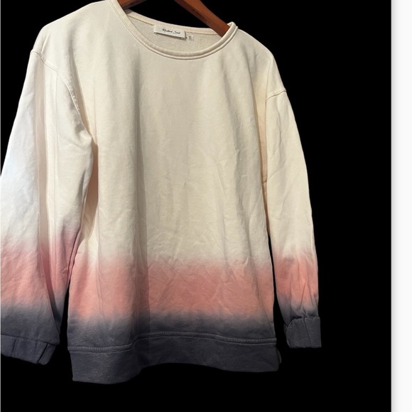 Mustard Seed French Terry Dip Dye Sweatshirt Sz S Women - Picture 3 of 6